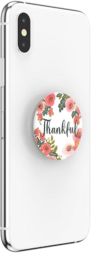 Miniatura 3 de PopSockets Agarre para teléfono con soporte expandible, agarre adhesivo - Thankful