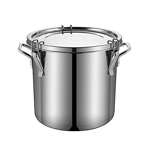 RUHEN Olla de Acero Inoxidable 304, Cubo hermético, Tarro hermético con Tapa, Doble Pared, Aislamiento térmico de 24 Horas.