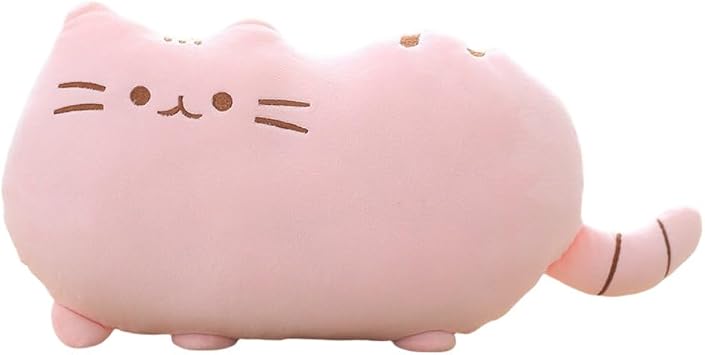 Biscuit Cat Pillow Cat Doll Creative Big Tail Cat Plush Toy Pink