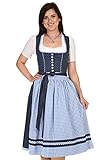 karierte Dirndlschürze Turi Landhausmode Damen Dirndl Midi 65-70cm D821070 Heidi Rocklänge 70cm