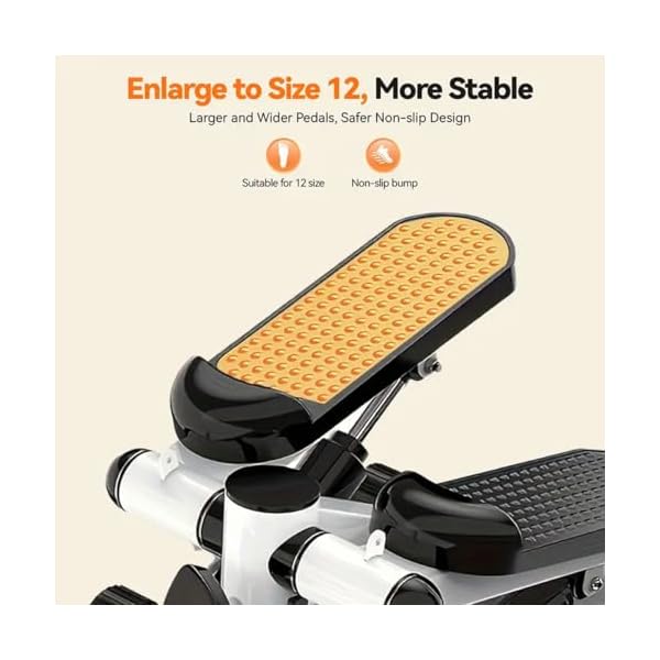 My Heart Premium Mini Stepper for Home Workout | Hydraulic Step Machine with Resistance Bands & LCD Monitor | Adjustable Height Stair Climber | Anti-Slip Wide Pedals for Cardio & Weight Loss 2 My Heart Premium Mini Stepper for Home Workout | Hydraulic Step Machine with Resistance Bands & LCD Monitor | Adjustable Height Stair Climber | Anti-Slip Wide Pedals for Cardio & Weight Loss - Image 2
