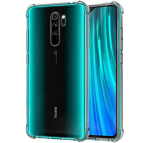Image of TheGiftKart Crystal Clear Back Cover Case for Xiaomi Redmi Note 8 PRO | Shockproof Soft TPU Case | Cushioned Edges for Ultimate Protection Back Cover Case (TPU, Transparent)