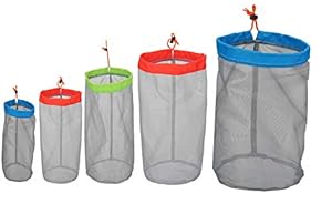 Alemon Stuff Sack 5er-Pack Netzbeutel Grau XLarge