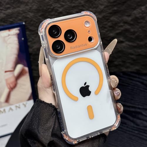 �ySUYYPW�ziPhone 13 Pro max �p�P�[�X MagSafe�Ή� �G�A�K�[�h�R�[�i�[ �h���ώ~ �ϏՌ� ���� 6.7�C���` �I�����W [���s�A���i]