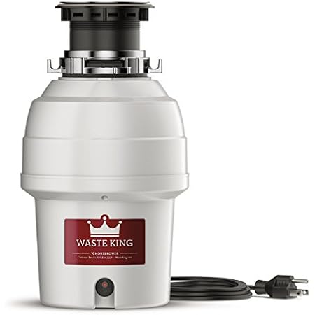 Waste King L-3200 Garbage Disposal with Power Cord, 3/4 HP - Food Waste