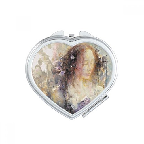 Miroir de maquillage portable compact avec double face nette - 2