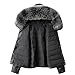 DSGYU Women Jackets Leather Coat Female Detachabl Collar Motorcycle Top Women's Leather Jacket Hooded (Color : Black, Size : S Code)