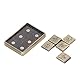Wakects EDC Fidget Slider Toy,5 Kleine Quadrate Crackling Metall Magnetische Slider Sensory Toys für Erwachsene ADHS Autismus Angst Stressabbau