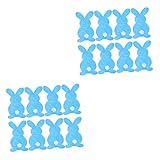 Alipis 16 Piezas Flor Conejo Bolsa para Cubiertos Bolsa para Vajilla Cubierta Floral para Cubiertos Elementos De Pascua Bolsa para Cubiertos Conejito Animal Adorables Bolsas para