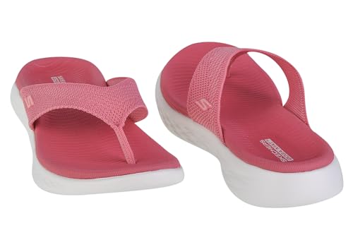 Skechers womens ON-THE-GO 600 Sandal, Coral Textile, 37 EU
