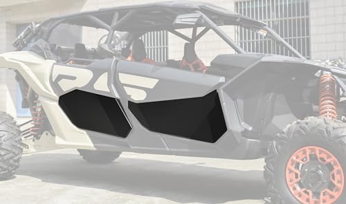 SAUTVS Aluminum Lower Door Panels for Can Am Maverick X3 Max, Aluminum Lower Half Door Inserts for Can-Am Maverick X3 Max XRS XDS 2017-2024 Accessories(4 Doors, Front & Rear)