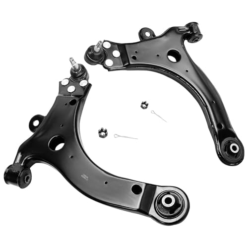 Image of Detroit Axle - 8pc Front End Suspension Kit for Chevy Venture Olds Silhouette Pontiac Montana Trans Sport 2 Lower Control Arms w /Ball Joints 4 Inner & Outer Tie Rod Ends 2 Sway Bar Links Replacement