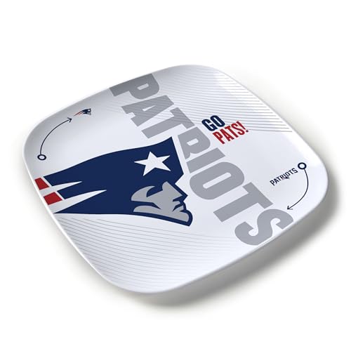 YouTheFan NFL New England Patriots Large Party Plate