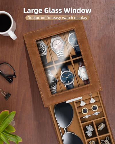 Coffret de rangement pour montres 2 niveaux et coussinets