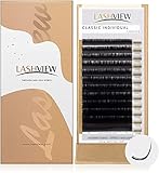 LASHVIEW Individual Eyelash Extensions 0.25 C Mix 8mm1, 9mm1, 10mm2, 11mm2, 12mm2, 13mm2, 14mm1, 15mm1 Assort Mixed In One Tray