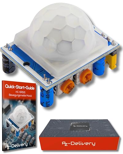 AZDelivery HC de módulo ultrasónico hc-SR04 telémetro Sensor Compatible con Arduino y Raspberry Pi con eBook Incluido