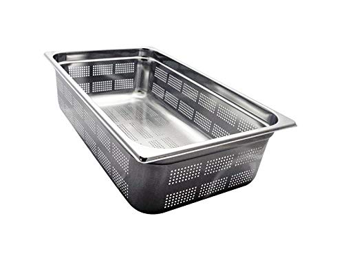 TEGLIA BACINELLA GASTRONORM INOX FORATA 1/1 mm. h 200 capacità lt. 30,0