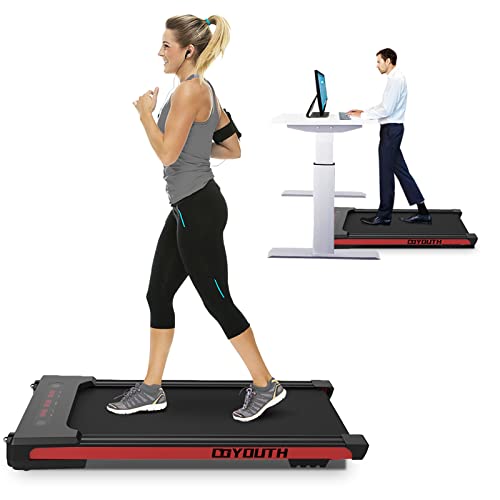GOYOUTH-2-in-1-Under-Desk-Electric-Treadmill-Motorized-Exercise-Machine-with-Wireless-Speaker-Remote-Control-and-LED-Display-Walking-Jogging-Machine-for-HomeOffice-Use
