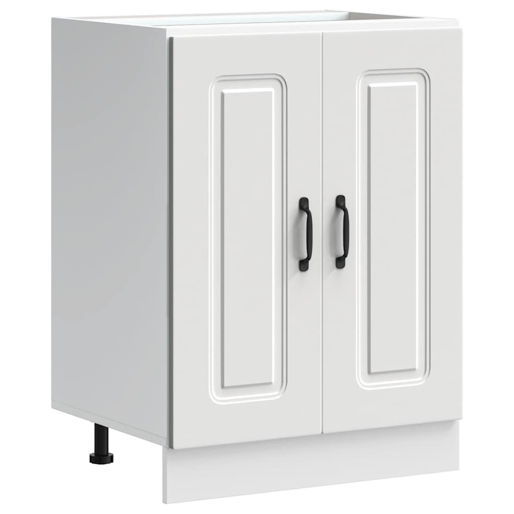 VidaXL Sink Base Cabinet - White - 60x46x81.5 cm - Engineered Wood
