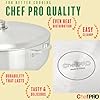 Chef PRO Aluminum Caldero Stock Pot with Lid, 9.3 Quart, Superior Cooking Performance for Even Heat Distribution, Riveted Handles, Commercial Grade, Perfect for Serving Large & Small Groups #3