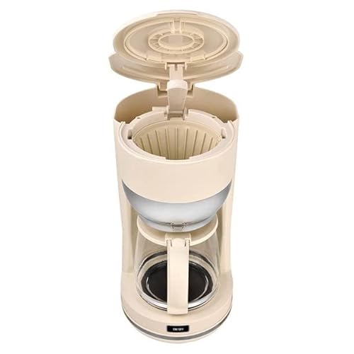 Hjasbbjjh Home Coffee Brewer, 10 Cup Retro Coffee Maker, The Keep-Warm Function Keeps Coffee Warm For Up To 2 Hours, Shutting Itself Off Automatically, Cream #TOP3