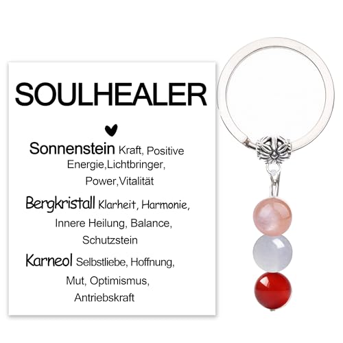 MKISHINE Grußkarten Schlüsselanhänger Kristall Geschenk (Soulhealer)