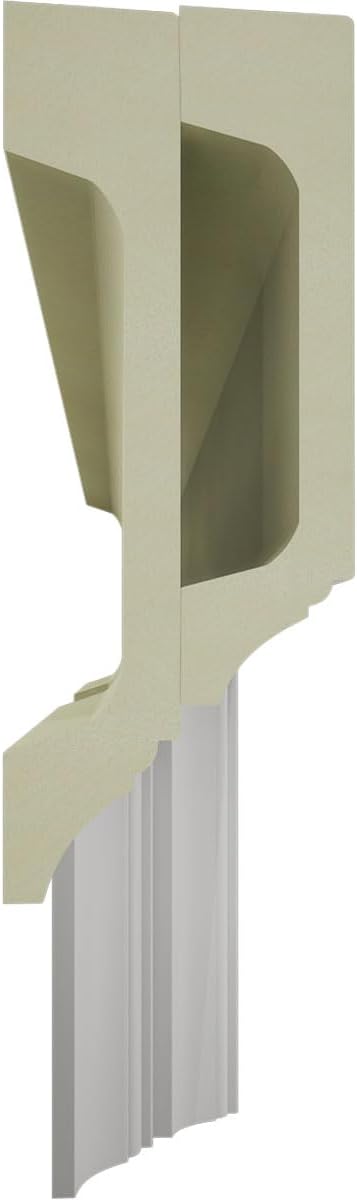 Ekena Millwork CC08PTE04X14X20DE Perimeter Tee for 8" Deluxe Coffered Ceiling System (Kit), 14"W x 4"P x 20"L, Primed