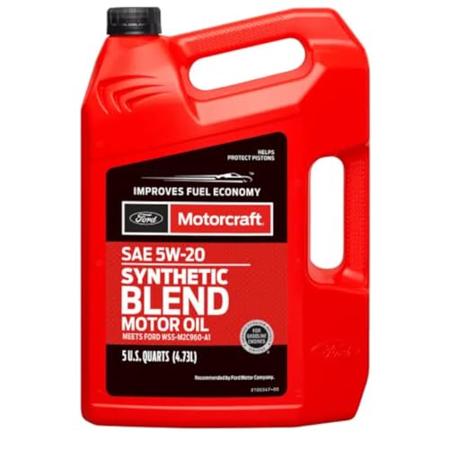Motorcraft SAE 5W-20 Synthetic Blend Motor Oil - XO-5W20-5Q3SP -