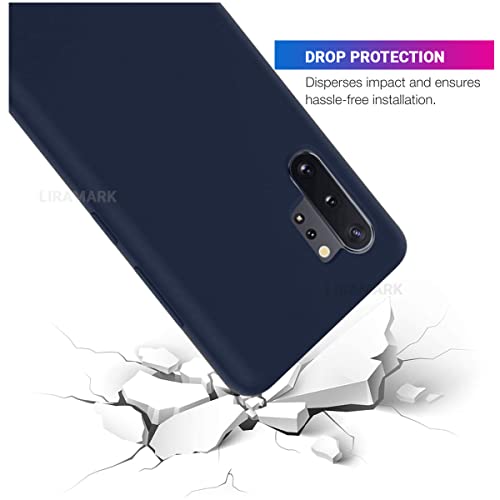 Image of LIRAMARK Liquid Silicone Soft Back Cover Case for Samsung Galaxy Note 10 Plus /Note 10+ (Blue)