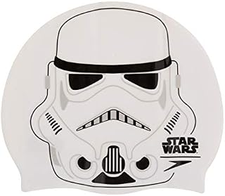 Speedo Unisex Child Storm Trooper Junior Cap - White/Grey, One Size
