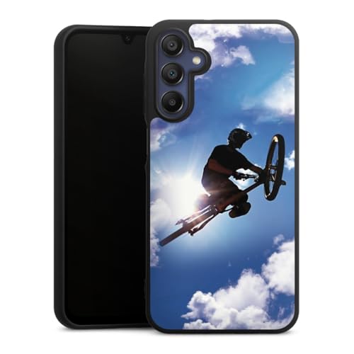Coque Samsung Galaxy A15 silicone motif vélo VTT ciel idéal pour sorties outdoor