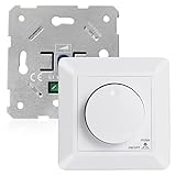 Beste Dimmleistung: Der Gr4tec LED dimmer ist ein von Gr4tec entwickeltes Produkt für dimmbare Lampen. Dank modernster Technologie kann der dimmer schalter LED die Helligkeit der Lampe durch sanftes Drehen des Knopfes geräuschlos und flackerfrei von 0 % bis 100 % regeln und so Energiekosten sparen und die Lebensdauer der Glühbirne verlängern.