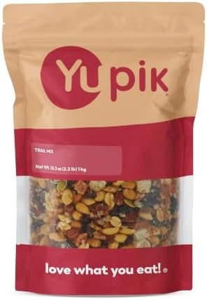 Yupik Trail Mix, 2.2 lb (35.2 oz), A Blend of Peanuts, Raisins, Sunflower Seeds, Pineapples, Papaya, Raisins, Pumpkin Seeds & Almonds, Kosher, Vegan, Perfect for Snacking, Baking & Nutrition Bars