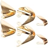 [SHOWERORO] 3組 高耐久メタル製靴先端保護カバー 高ヒール用装飾チップ 靴修理補修用 レディース室内履きにも適合