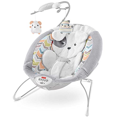 Fisher-Price GWD50 Transat Câlins Tout Doux avec Musique/Vibrations Apaisantes/Jouets...