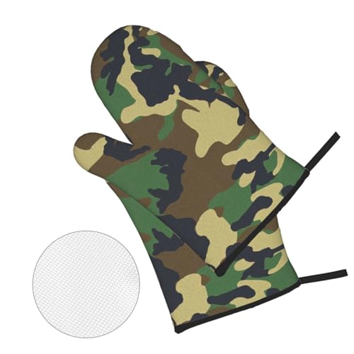 Gants de cuisson camouflage pour grillades en plein air et four nomade - 4