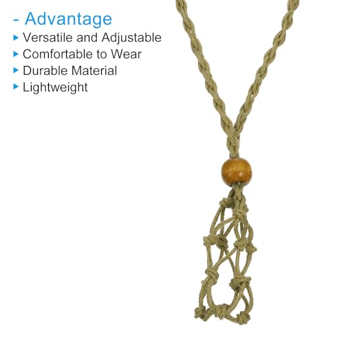 PATIKIL Empty Stone Necklace Holder, 2 Pcs Crystal Stone Holder Cage - Image 4
