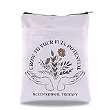 G2TUP Occupational Therapist Thank You Gift OT Book Sleeve Grow to Your Full Potential Book Covers O