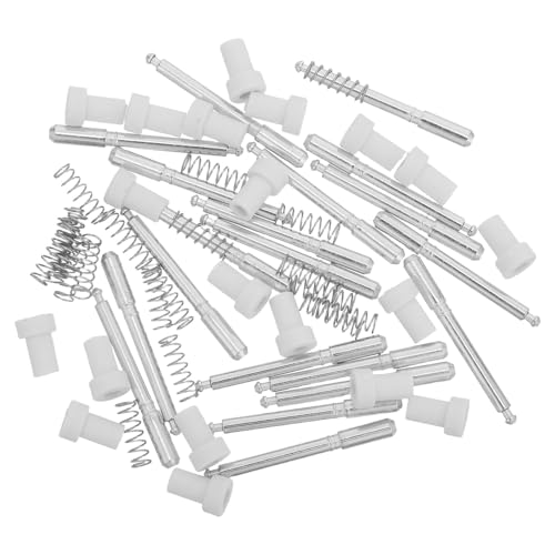 Uonlytech Pestillos de Émbolo para Mosquitera de Ventana con Resorte Paquete de 20 Unidades de Metal Resistente Herrajes para Ventanas Cierre Seguro para Reparación y Mantenimiento Hogar