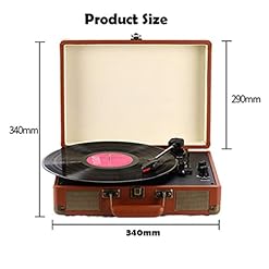 Tourne-Disque Portable pour Disque Vinyle 33/45/78 TR/Min, Tourne-Disque phonographe, Platine Vinyle Vintage avec Haut… - Les Beatles, Paul McCartney, John Lennon, RIngo Starr, George Harrison Tourne-Disque Portable pour Disque Vinyle 33/45/78 TR/Min, Tourne-Disque phonographe, Platine Vinyle Vintage avec Haut… – Image 7