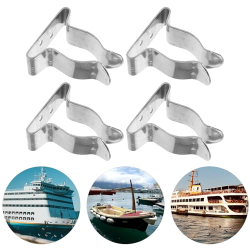 Clips de resorte de acero inoxidable grandes para accesorios de kayak y cañas 7