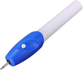 Electric Engraving Pen for Metal and Leather, Blue Compact