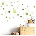 Little Deco Wandaufkleber 86 Punkte Kinderzimmer Kreise Junge I grün I Wandtattoo Klebepunkte Wandsticker Set Dots bunt selbstklebend DL378