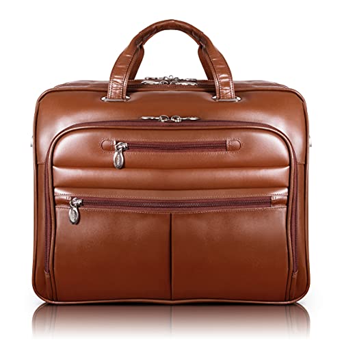 Mckleinusa Rockford 86515 Brown Leather 17" Laptop Case, 43Cm #TOP18