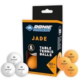 Donic-Schildkröt Palline da Ping Pong Jade, Qualità Poly 40+, Pachetto 6 Unità