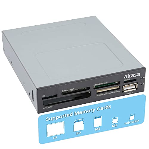 Akasa AK-ICR-07 Lecteur cartes média au format baie 3,5"