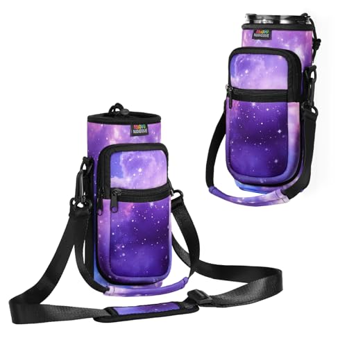 Nuovoware Magnetic Gym Bag, 25oz/32oz, Water Bottle Carrier, Starry Purple
