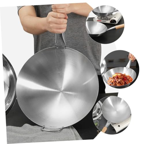 Wok de acero inoxidable con mango de madera Ipetboom miniatura 3