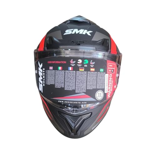 Image of SMK Typhoon Full Face Dual Visor Helmet, ISI DOT ECE 22.06 Certified