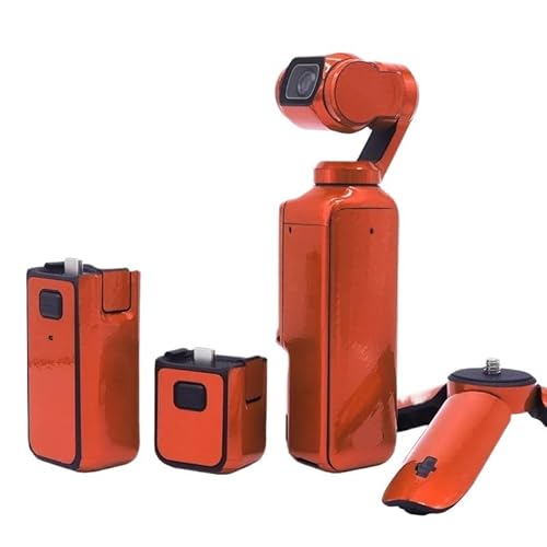 �݊����̂��� DJI Pocket 3 / Osmo Pocket 3 PVC �X�e�b�J�[�u���t�B�����X�L���S�g�h���ی색�b�v(Orange)
